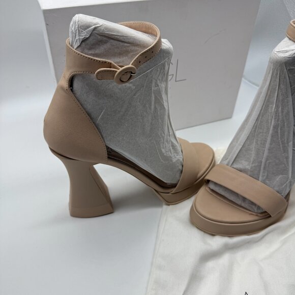 AGL Janis Ankle Strap Platform Sandal in Ghibli Cream - Picture 3 of 12